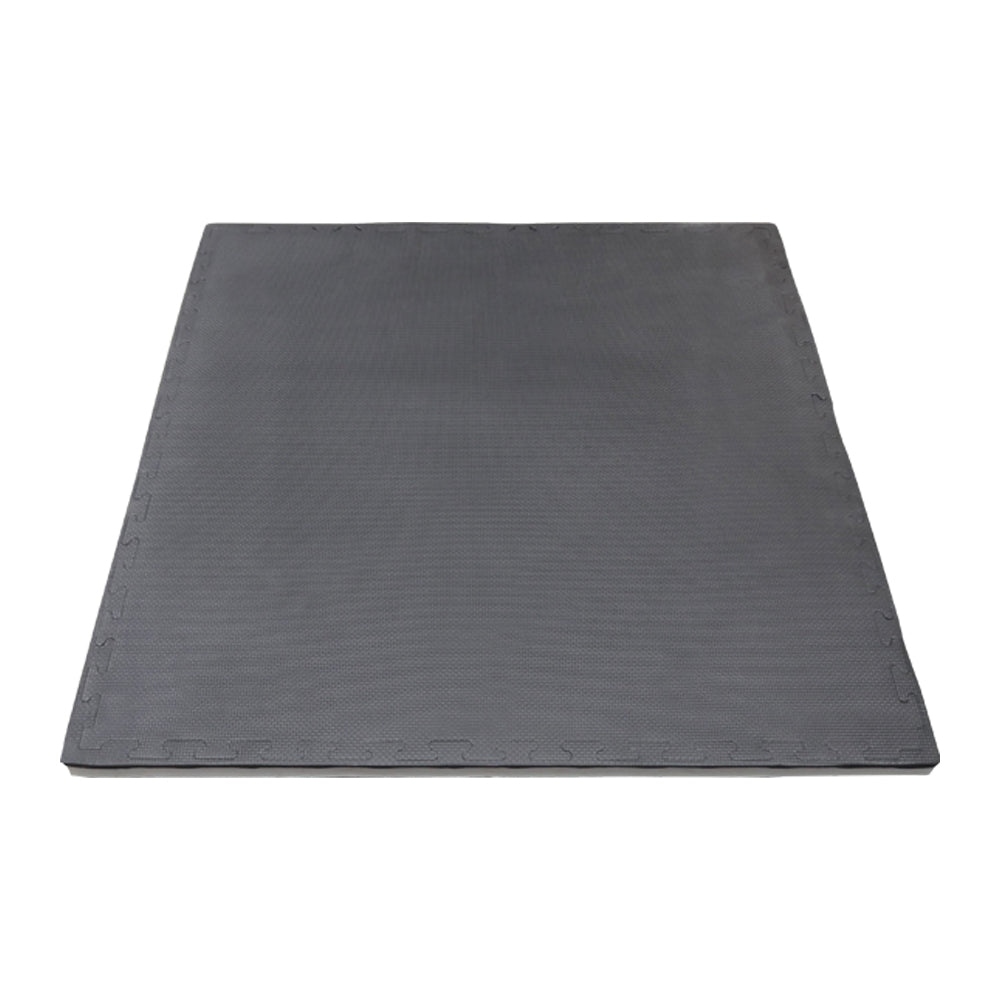 tapis puzzle gris noir